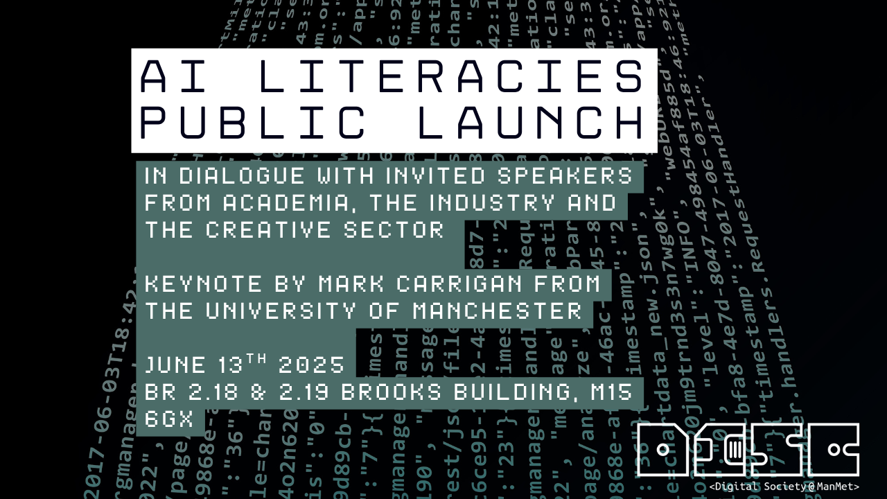 AI Literacies launch event poster